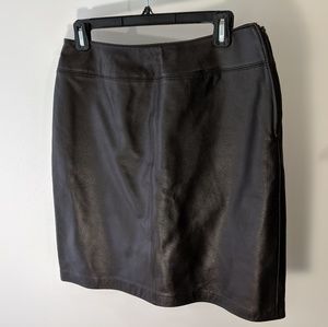 CROFT & BARROW Lambskin 💯% LEATHER MINI SKIRT